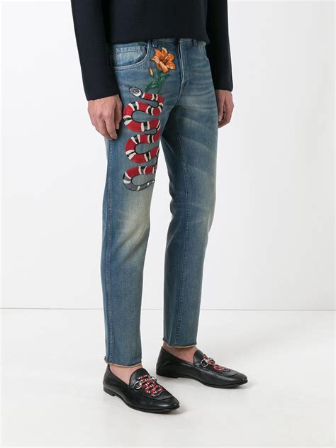 gucci snake jeans reddit|gucci snake jeans men.